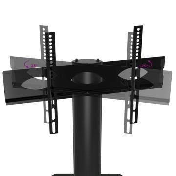 Corner TV Stand 4-Tiers for 32-70 Inch Black