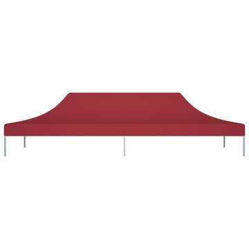 Party Tent Roof 6x3 m Burgundy 270 g/m²