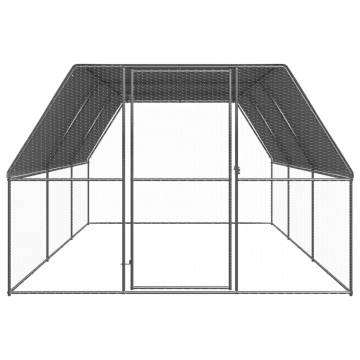 Outdoor Chicken Cage 3x6x2 m Galvanised Steel