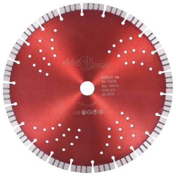 Diamond Cutting Disc with Turbo and Holes Steel 300 mm