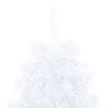 Artificial Half Pre-lit Christmas Tree with Ball Set White 150 cm