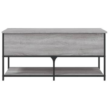 Storage Bench Grey Sonoma 100x42.5x47 cm Engineered Wood