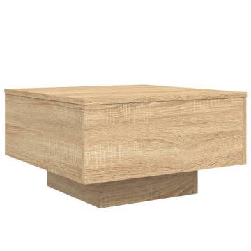 Coffee Table Sonoma Oak 55x55x31 cm Engineered Wood