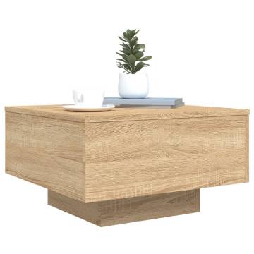 Coffee Table Sonoma Oak 55x55x31 cm Engineered Wood