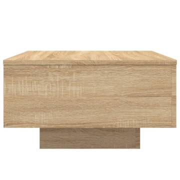 Coffee Table Sonoma Oak 55x55x31 cm Engineered Wood