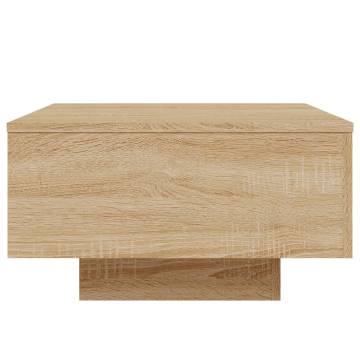 Coffee Table Sonoma Oak 55x55x31 cm Engineered Wood