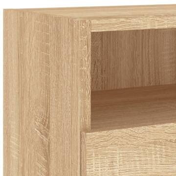 TV Wall Cabinet Sonoma Oak 100x30x30 cm Engineered Wood