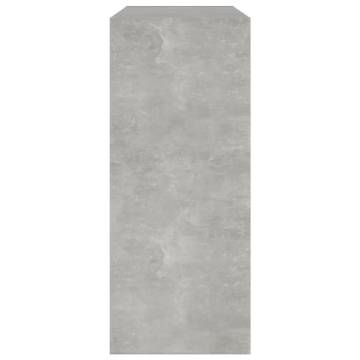 Book Cabinet/Room Divider Concrete Grey 80x30x72 cm