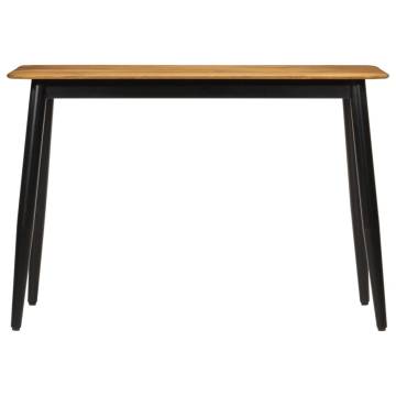 Dining Table 112x52x76 cm Solid Wood Mango and Iron