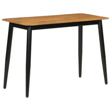 Dining Table 112x52x76 cm Solid Wood Mango and Iron