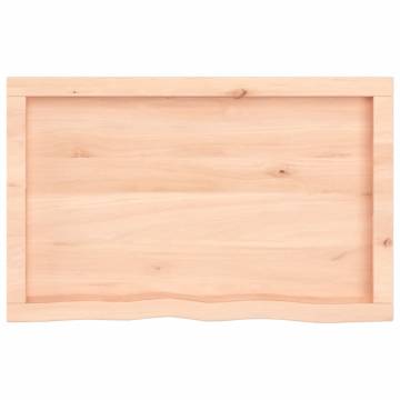 Bathroom Countertop 80x50x(2-4) cm Untreated Solid Wood