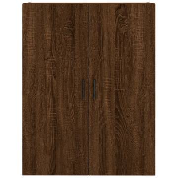 Highboard Brown Oak 69.5x34x180 cm Engineered Wood