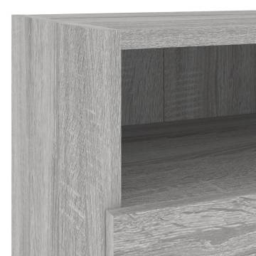 TV Wall Cabinet Grey Sonoma 40x30x30 cm Engineered Wood