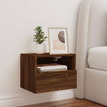 TV Wall Cabinet Brown Oak 40x30x30 cm Engineered Wood