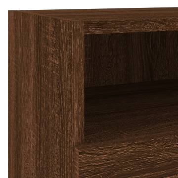 TV Wall Cabinet Brown Oak 40x30x30 cm Engineered Wood