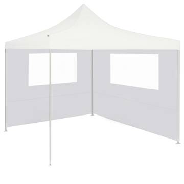 Gazebo Sidewall with Windows 4x2 m White