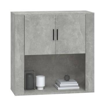 Wall Cabinet Concrete Grey 80x33x80 cm Engineered Wood