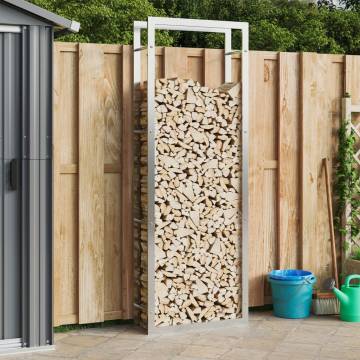 Firewood Rack 80x28x222 cm Stainless Steel