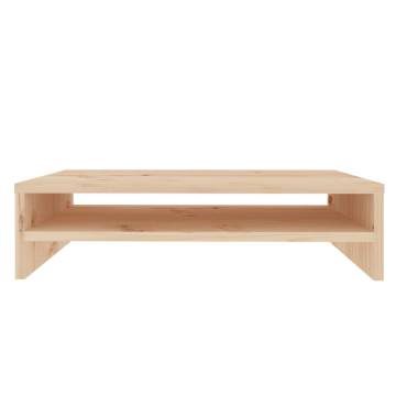 Monitor Stand 50x24x13 cm Solid Wood Pine