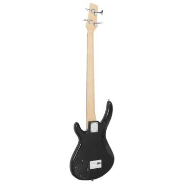 Electric Bass Guitar for Beginner with Bag Blue and Black 4/4 46"