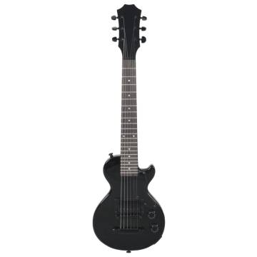 Electric Guitar for Kids with Bag Black 3/4 30"