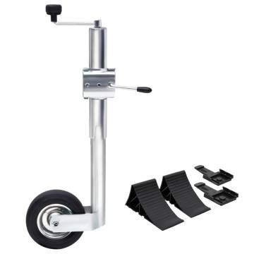 Jockey Wheel 60 mm with 1 Split Clamp and Wheel Chocks