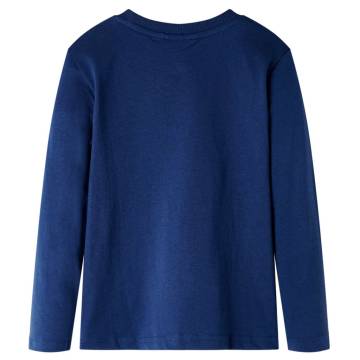 Kids' T-shirt with Long Sleeves Navy Blue 116