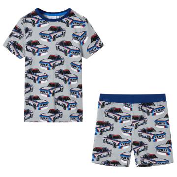 Kids' Pyjamas with Short Sleeves Grey 140