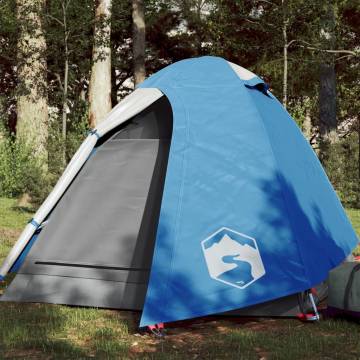 Camping Tent 2-Person Blue Waterproof