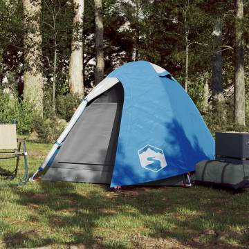 Camping Tent 2-Person Blue Waterproof