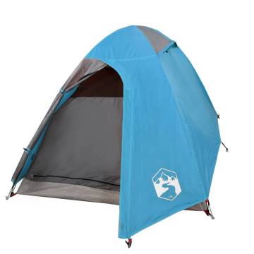 Camping Tent 2-Person Blue Waterproof