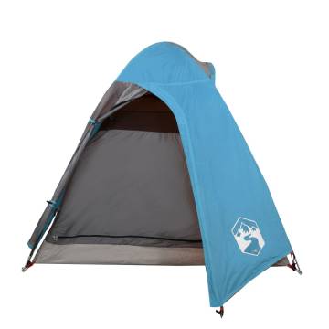 Camping Tent 2-Person Blue Waterproof