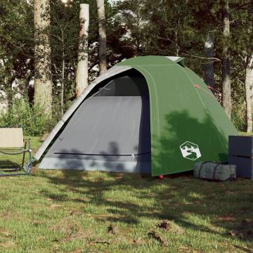 Camping Tent 4-Person Green Waterproof