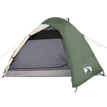 Camping Tent 4-Person Green Waterproof