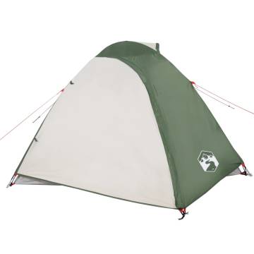 Camping Tent 4-Person Green Waterproof