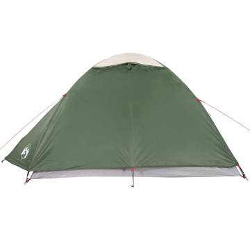 Camping Tent 4-Person Green Waterproof