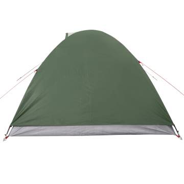 Camping Tent 4-Person Green Waterproof