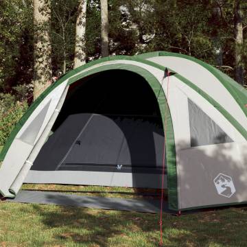 Camping Tent 4-Person Green Waterproof