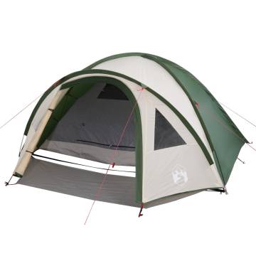 Camping Tent 4-Person Green Waterproof