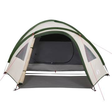 Camping Tent 4-Person Green Waterproof