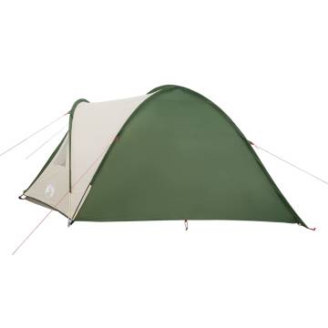 Camping Tent 4-Person Green Waterproof