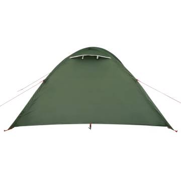 Camping Tent 4-Person Green Waterproof