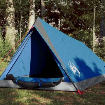 Camping Tent 2-Person Blue Waterproof