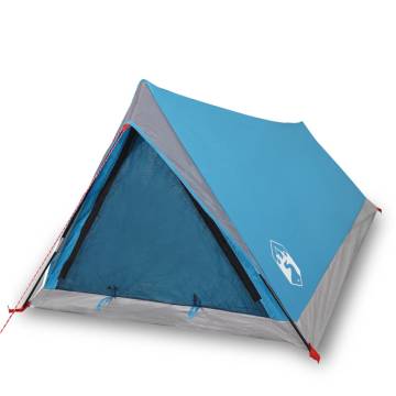 Camping Tent 2-Person Blue Waterproof