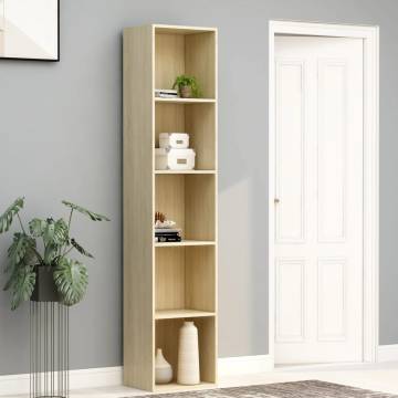 Book Cabinet Sonoma Oak 40x30x189 cm Engineered Wood