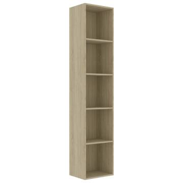 Book Cabinet Sonoma Oak 40x30x189 cm Engineered Wood