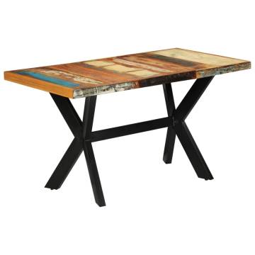 Dining Table 140x70x75 cm Solid Wood Reclaimed