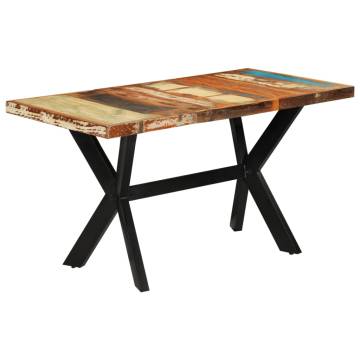 Dining Table 140x70x75 cm Solid Wood Reclaimed