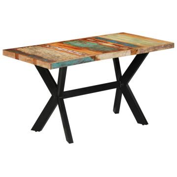 Dining Table 140x70x75 cm Solid Wood Reclaimed