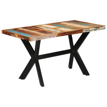 Dining Table 140x70x75 cm Solid Wood Reclaimed